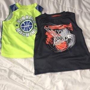 Bundle of two cut off sleeve shirts 3T